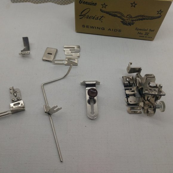 greist Office Genuine Greist Sewing Machine Aids Attachments Box
